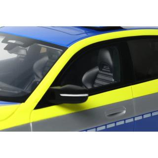 AC BMW SCHNITZER ACS4 POLIZEI 2022 OttO mobile 1:18 Resinemodell (Türen, Motorhaube... nicht zu öffnen!)